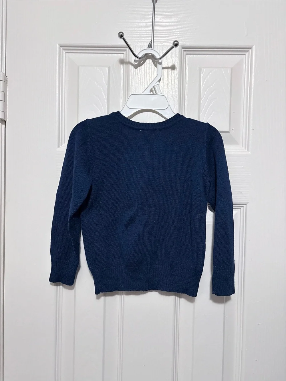 Pre-owned Children’s Place Navy Blue Ruffle Cardigan  for girls/Size: 4T